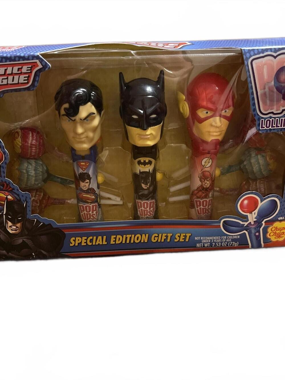 Justice League CHUPA CHUPS Pop Ups Lollipop special edition gift set